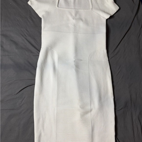 Express Ivory Ribbed Knit Top - Picture 3 of 5